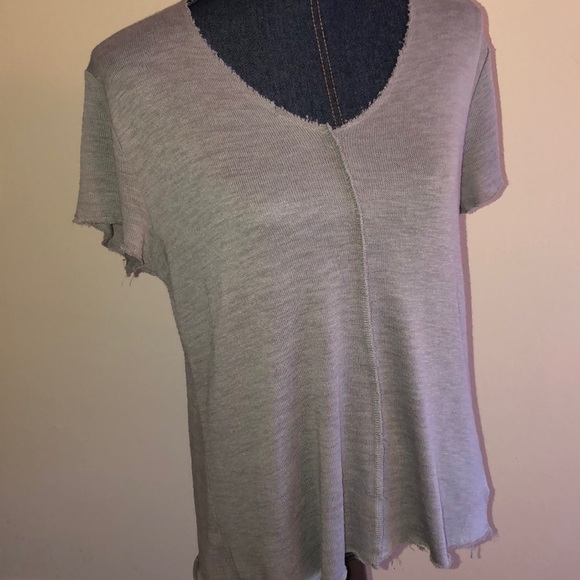 H&M Sweaters - H&M Frayed edge v neck light weight seater tee